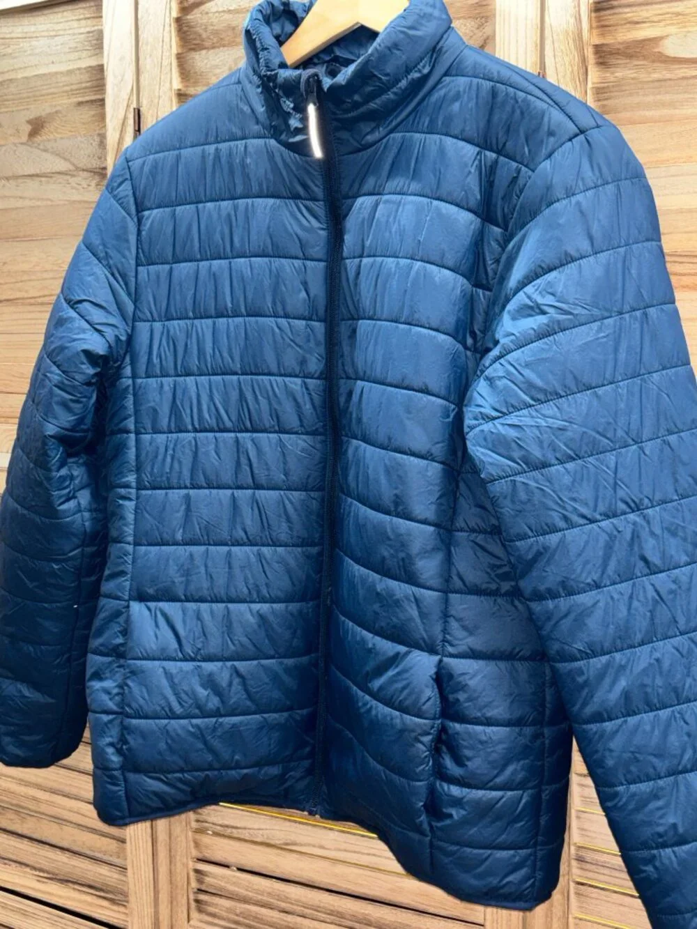 Goodfellow & Co Men’s Blue Lightweight Water Resistant Puffer Jacket M